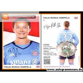 Autogramm Fussball (D) | FC Bayern München | 2015 | Tinja-Riikka KORPELA