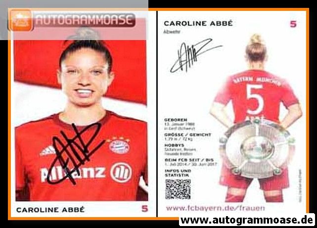 Autogramm Fussball (D) | FC Bayern München | 2015 | Caroline ABBE