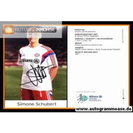 Autogramm Fussball (D) | FC Bayern München | 2014 | Simone SCHUBERT