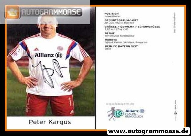 Autogramm Fussball (D) | FC Bayern München | 2014 | Peter KARGUS