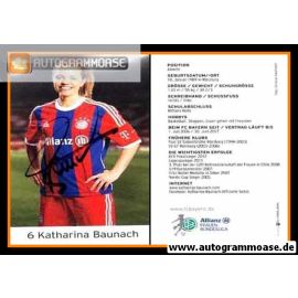 Autogramm Fussball (D) | FC Bayern München | 2014 | Katharina BAUNACH