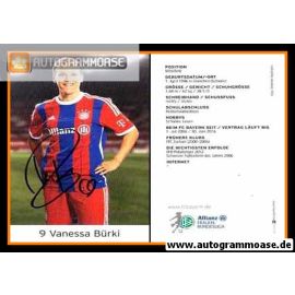 Autogramm Fussball (D) | FC Bayern München | 2014 | Vanessa BÜRKI