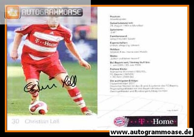 Autogramm Fussball | FC Bayern München | 2007 Druck | Christian LELL