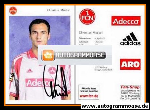 Autogramm Fussball | 1. FC Nürnberg | 2000 | Christian MÖCKEL