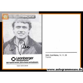 Autogramm Fussball | VfL Osnabrück | 1982 | Carl-Heinz RÜHL