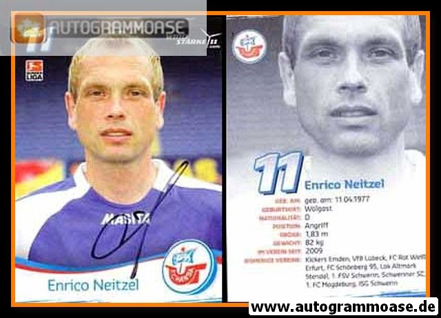 Autogramm Fussball | Hansa Rostock | 2009 | Enrico NEITZEL