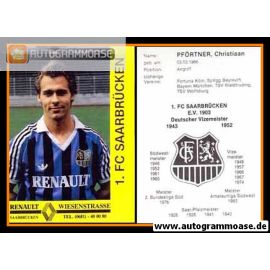 AK Fussball | 1. FC Saarbrücken | 1989 Renault | Christiaan PFÖRTNER