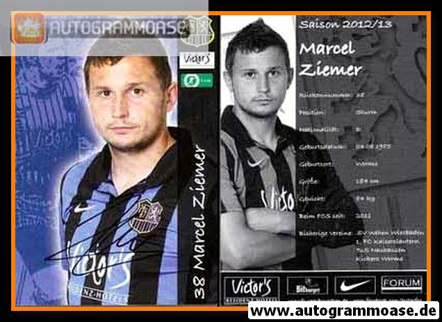 Autogramm Fussball | 1. FC Saarbrücken | 2012 | Marcel ZIEMER