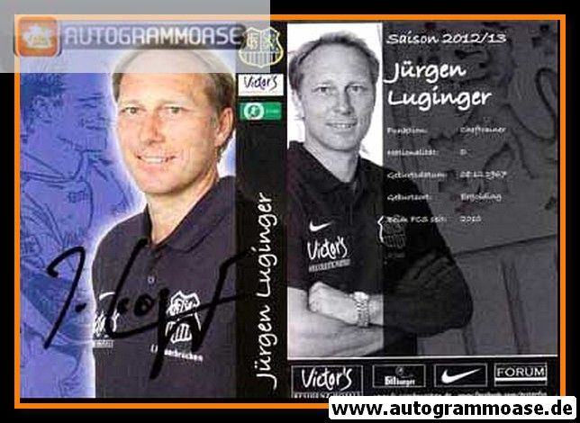Autogramm Fussball | 1. FC Saarbrücken | 2012 | Jürgen LUGINGER