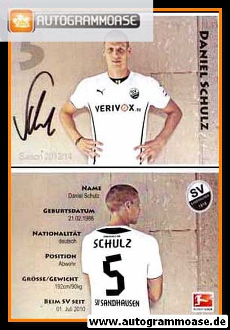 Autogramm Fussball | SV Sandhausen | 2013 | Daniel SCHULZ