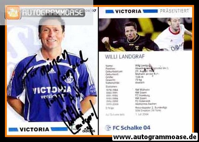 Autogramm Fussball | FC Schalke 04 | 2006 | Willi LANDGRAF