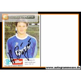 Autogramm Fussball | FC Schalke 04 | 1991 | Henning BÜRGER