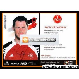 Autogramm Fussball | 1. FC Nürnberg | 2001 | Jacek KRZYNOWEK