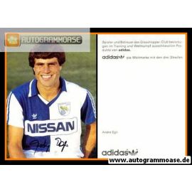 Autogramm Fussball | Grasshoppers Zürich | 1990er Nissan | Andre EGLI