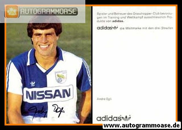 Autogramm Fussball | Grasshoppers Zürich | 1990er Nissan | Andre EGLI