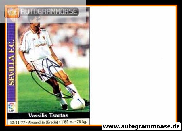 Autogramm Fussball | FC Sevilla | 1990er Foto | Vasilios TSIARTAS (Spielszene)