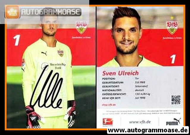 Autogramm Fussball | VfB Stuttgart | 2014 | Sven ULREICH