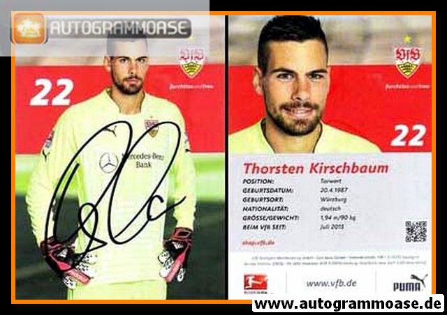 Autogramm Fussball | VfB Stuttgart | 2014 | Thorsten KIRSCHBAUM