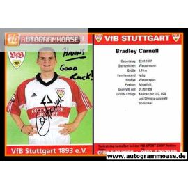 Autogramm Fussball | VfB Stuttgart | 1998 | Bradley CARNELL