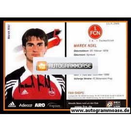 Autogramm Fussball | 1. FC Nürnberg | 2001 | Marek NIKL