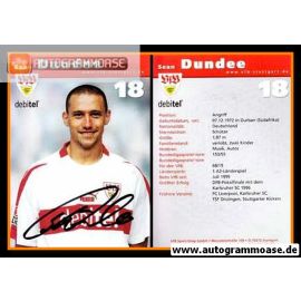 Autogramm Fussball | VfB Stuttgart | 2002 | Sean DUNDEE