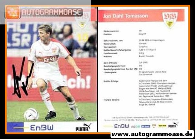 Autogramm Fussball | VfB Stuttgart | 2005 | Jon Dahl TOMASSON