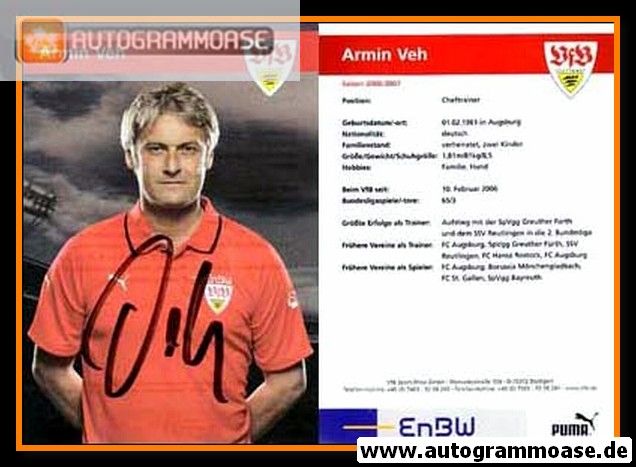 Autogramm Fussball | VfB Stuttgart | 2006 | Armin VEH
