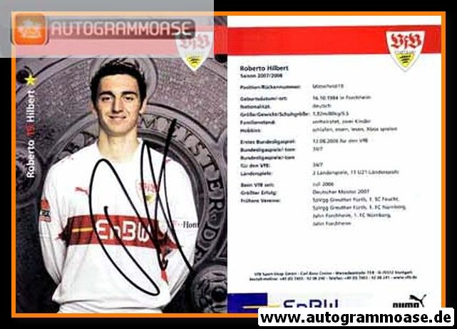 Autogramm Fussball | VfB Stuttgart | 2007 | Roberto HILBERT
