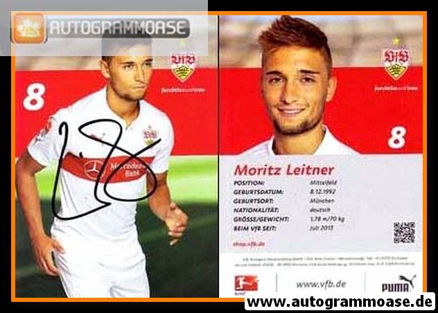 Autogramm Fussball | VfB Stuttgart | 2014 | Moritz LEITNER