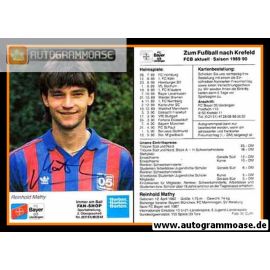 Autogramm Fussball | KFC Uerdingen 05 | 1989 | Reinhold MATHY