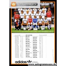 Mannschaftskarte Fussball | SSV Ulm 1846 | 1986 Adidas