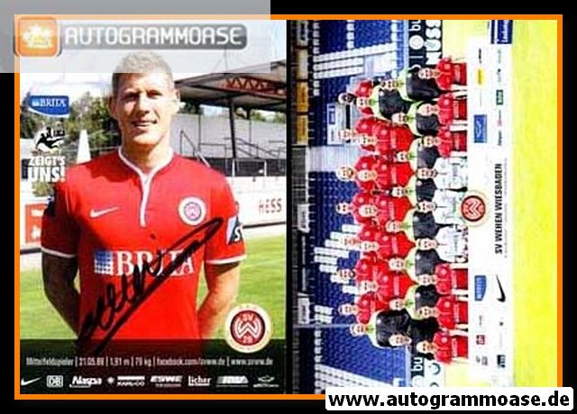 Autogramm Fussball | SV Wehen Wiesbaden | 2014 | Kevin SCHINDLER