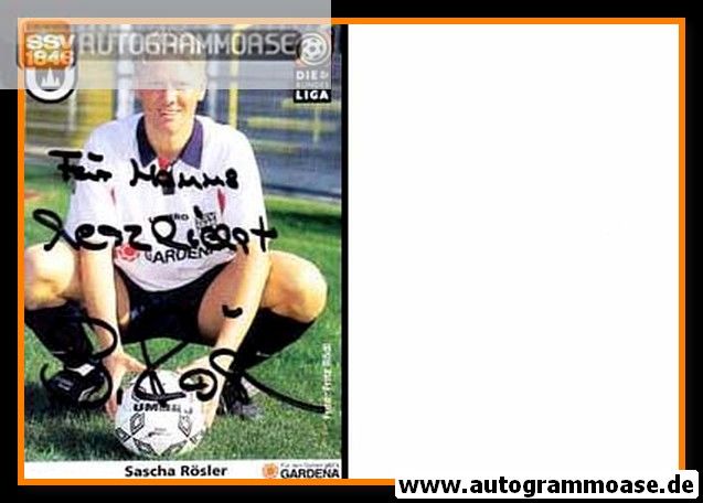 Autogramm Fussball | SSV Ulm 1846 | 1998 | Sascha RÖSLER
