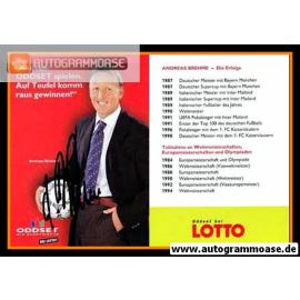 Autogramm Fussball | 2000er | Andreas BREHME (Portrait Color Oddset Lotto)