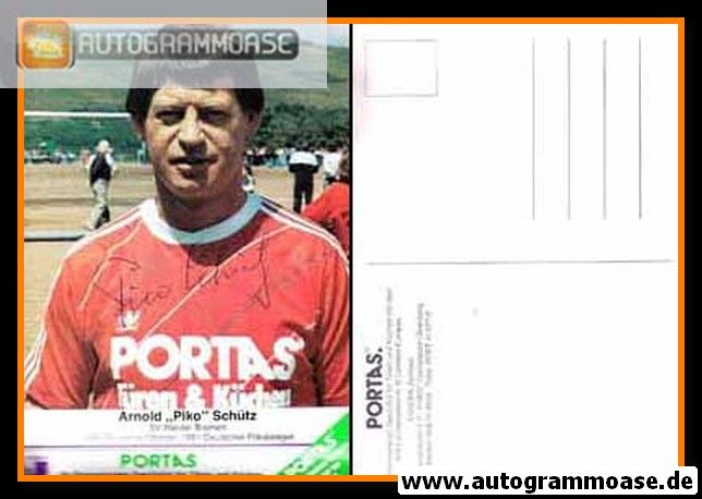 Autogramm Fussball | 1990er Portas | Pico SCHÜTZ (Portrait Color)