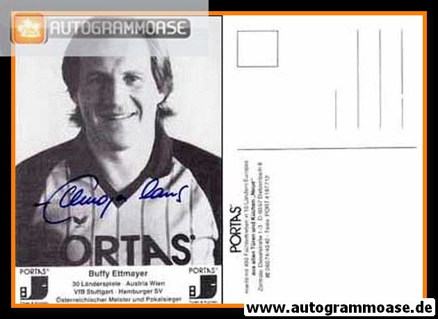 Autogramm Fussball | 1980er Portas | Hans ETTMAYER
