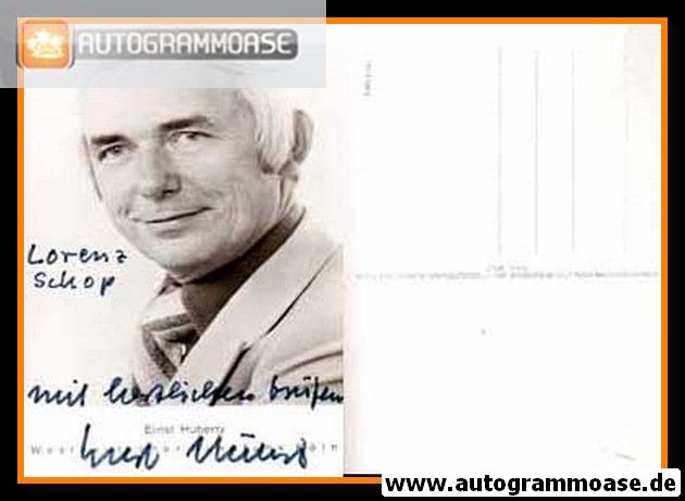Autogramm TV | WDR | Ernst HUBERTY | 1970er (Portrait SW)