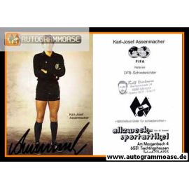 Autogramm Fussball | Schiedsrichter | 1980er FIFA | Karl-Josef ASSENMACHER (Portrait Color)