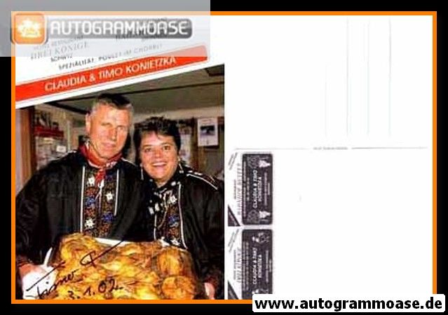 Autogramm Fussball | 1980er | Timo KONIETZKA (Portrait Color) Restaurant
