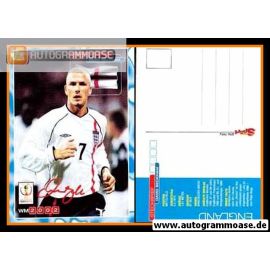 Autogramm Fussball | England | 2002 WM Druck | David BECKHAM (Bravo)