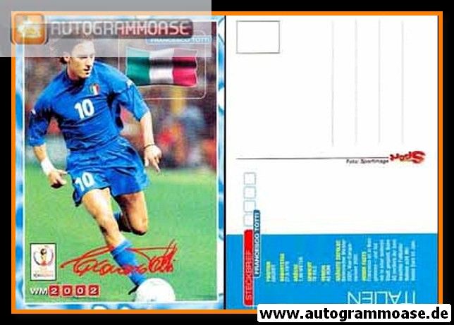 Autogramm Fussball | Italien | 2002 WM Druck | Francesco TOTTI (Bravo)
