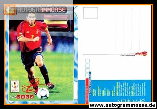 Autogramm Fussball | Spanien | 2002 WM Druck | Raul GONZALEZ (Bravo)