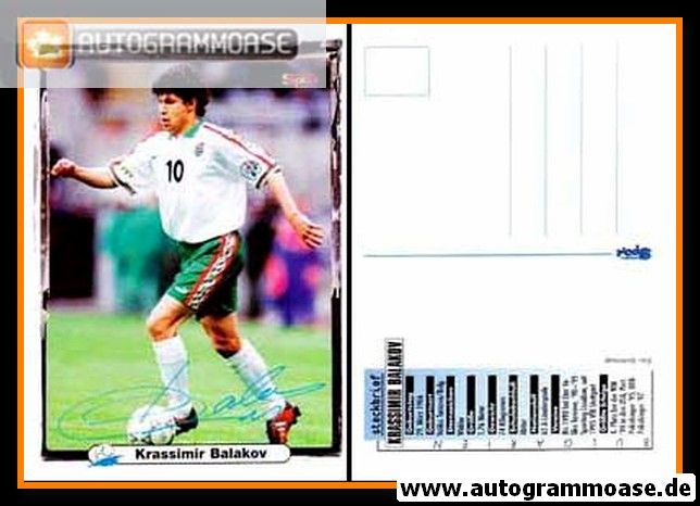 Autogramm Fussball | Bulgarien | 1990er Druck | Krassimir BALAKOV (Bravo)