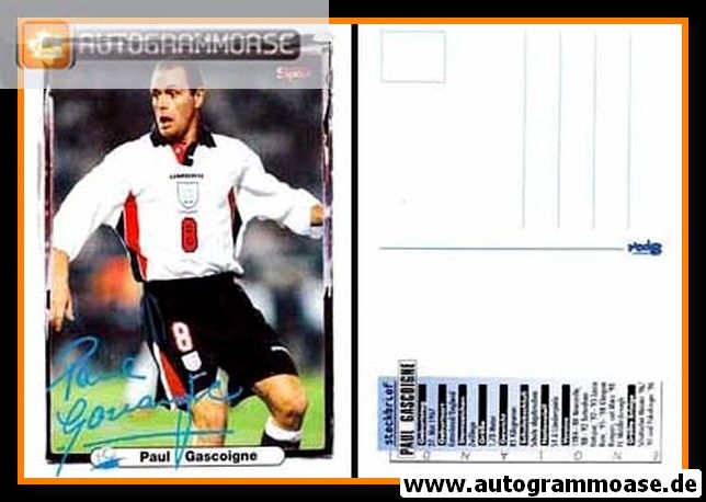 Autogramm Fussball | England | 1990er Druck | Paul GASCOIGNE (Bravo)