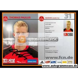 Autogramm Fussball | 1. FC Nürnberg | 2006 | Thomas PAULUS