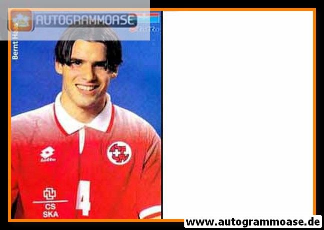 AK Fussball | Schweiz | 1990er Lotto | Bernt HAAS (Portrait)