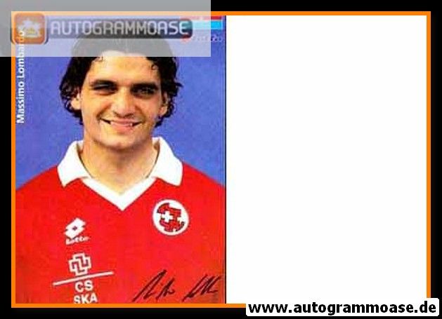 Autogramm Fussball | Schweiz | 1996 Lotto Druck | Massimo LOMBARDO (Portrait)