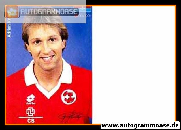 Autogramm Fussball | Schweiz | 1996 Lotto Druck | Adrian KNUP (Portrait)