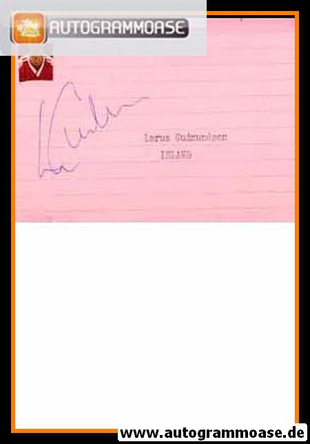Autograph Fussball | Larus GUDMUNDSSON 