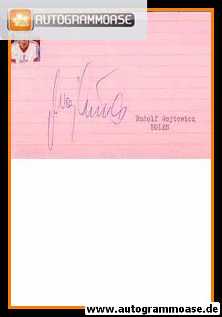 Autograph Fussball | Rudolf WOJTOWICZ 